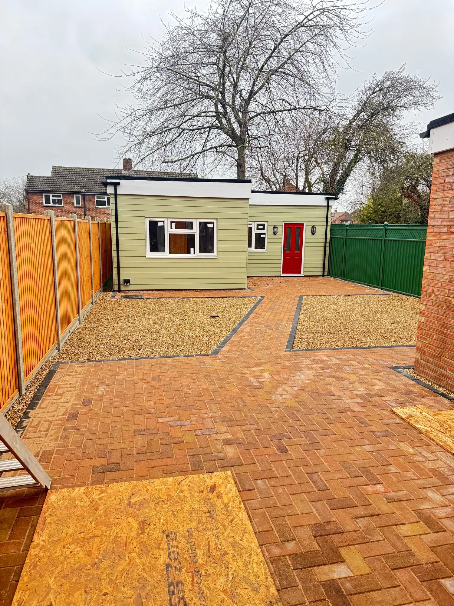 Garden Room & Block Paving — Landscaping & External Works by Cambridge Builders Ltd, Cambridge